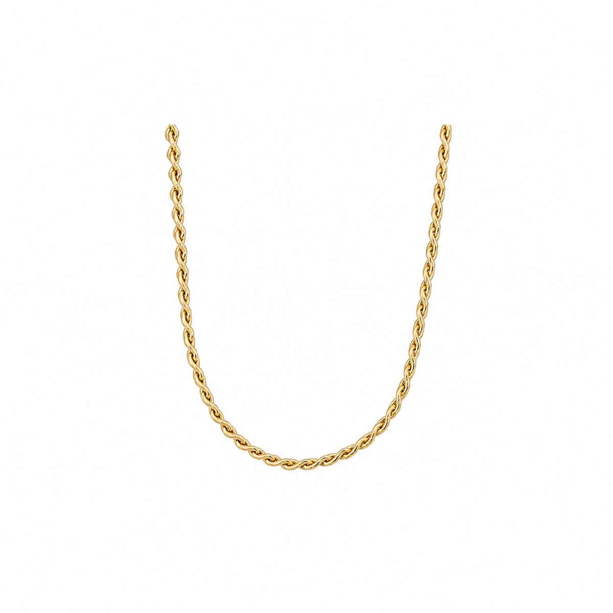 Halskette Edelstahl 18K vergoldet „Woven Light"